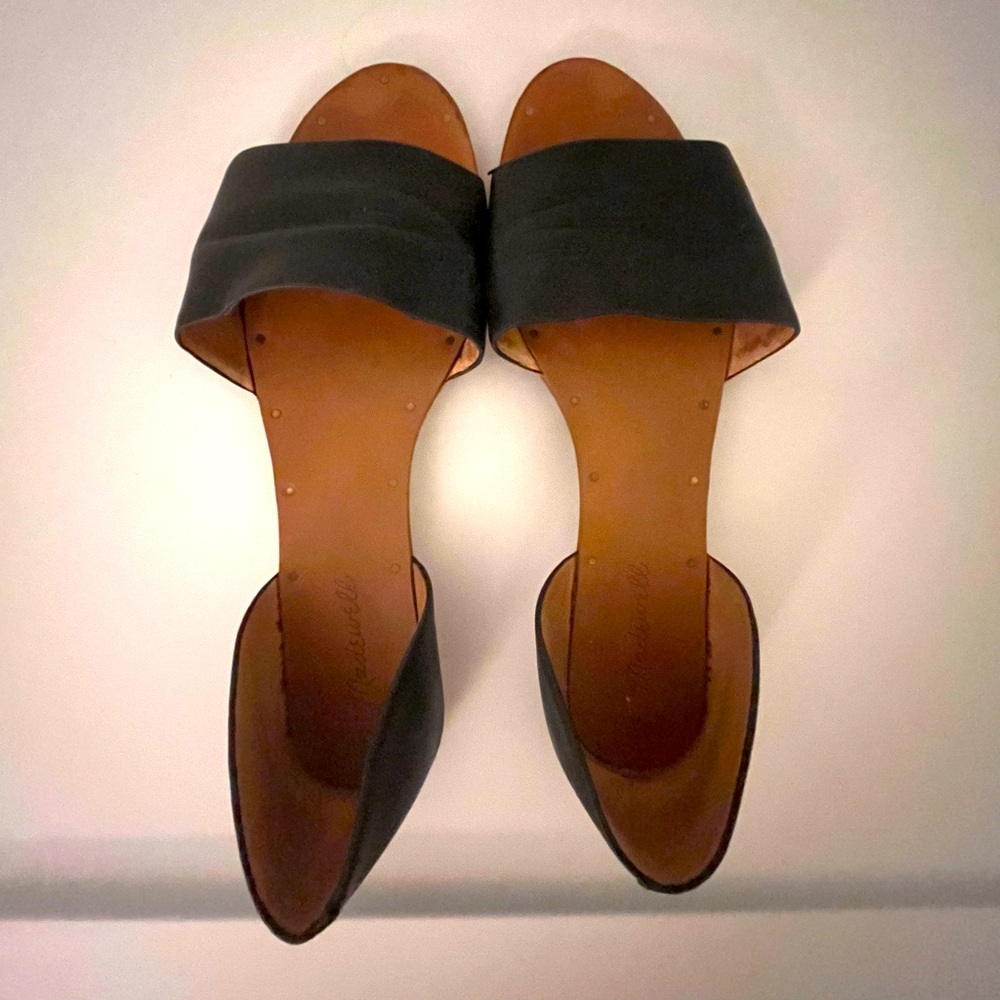Madewell Black Flats - size 10